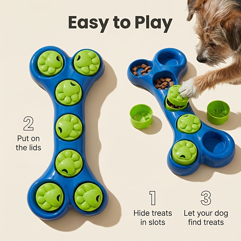 Dog Puzzle Feeder Toy - ألعاب لتخفيف قلق الكلاب عند الانفصال،