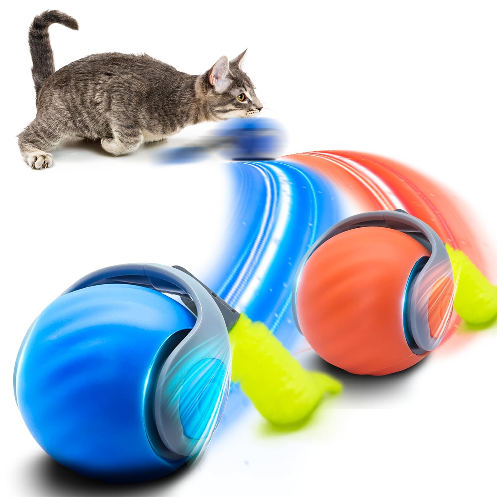 Automatic Moving Dog Ball - ألعاب كروية تفاعلية للقطط، كرة دوارة