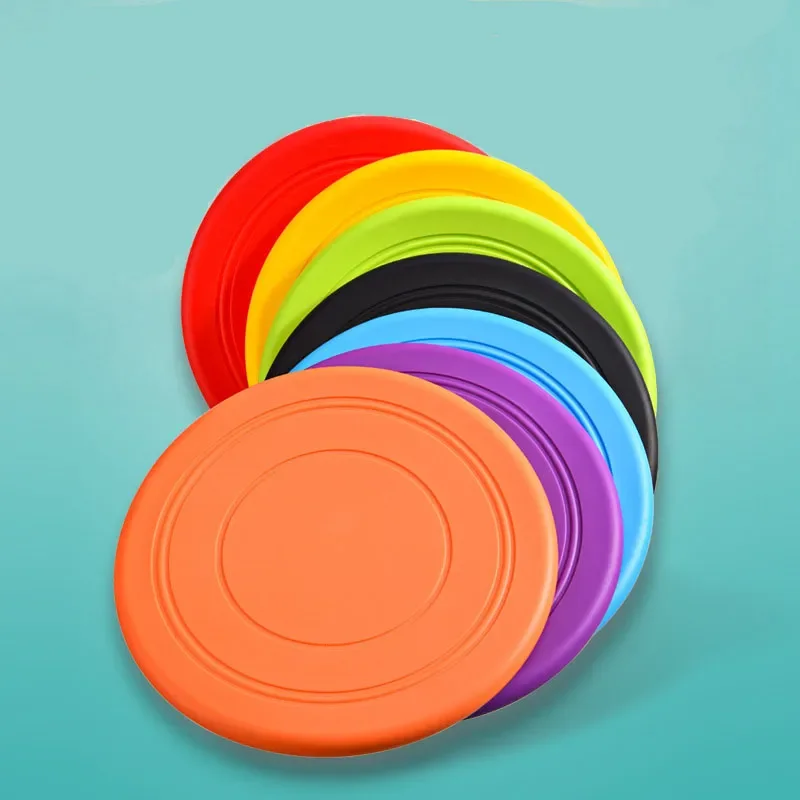 Flying Disc Dog Training Toy - صحن طائر من السيليكون للكلاب والقطط