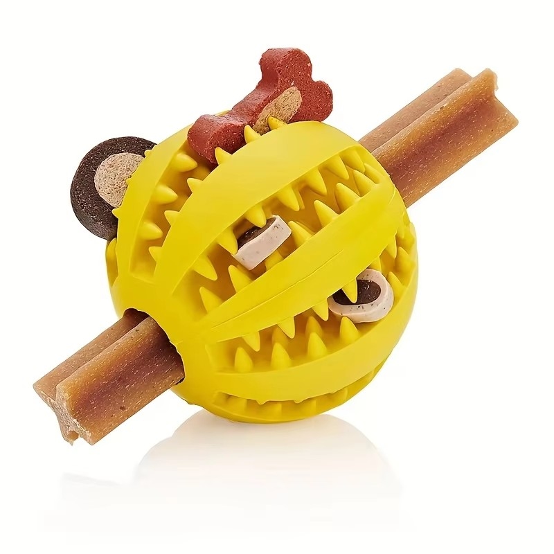 Indestructible Dog Chew Toy - 1/2 قطعة كرة لعبة للكلاب، كرات