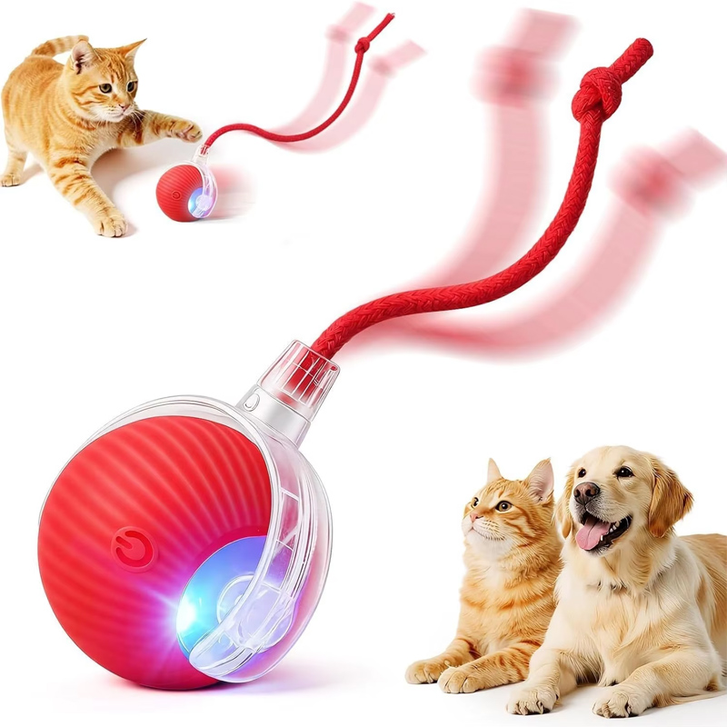 لعبة كرة تفاعلية جديدة للكلاب، - مراجعة Automatic Moving Dog Ball وسعره