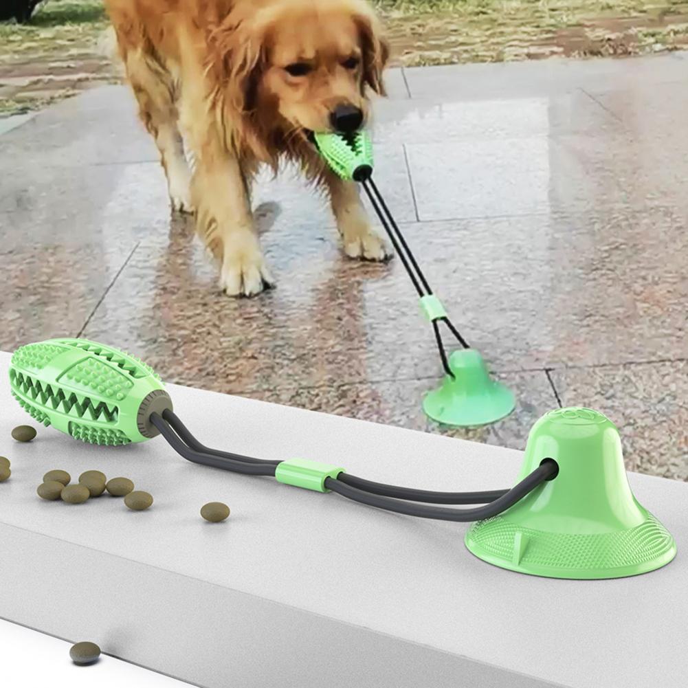 الكلب مضغ اللعب للمضغ العدواني - مراجعة Suction Cup Dog Tug Toy وسعره