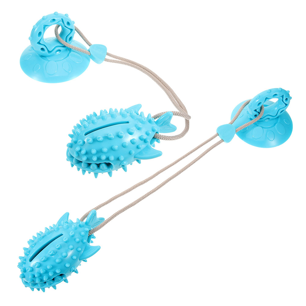 قطعتان من لعبة تدريب الكلاب ال - مراجعة Suction Cup Dog Tug Toy وسعره