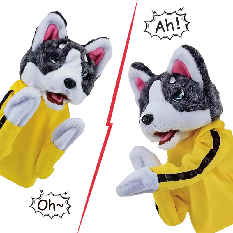 طفل الكونغ فو أجش قفازات لعبة  - مراجعة Interactive Squeaky Plush Dog Toy وسعره