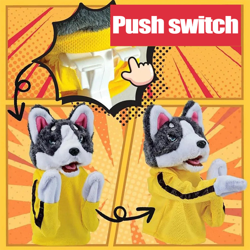 طفل الكونغ فو أجش قفازات لعبة  - مراجعة Interactive Squeaky Plush Dog Toy وسعره